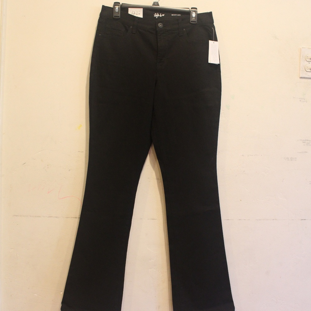 Women Boot Leg Mid Rise Tummy Control Jean 10